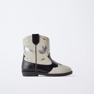 Zara Kids Boots Black and Silver